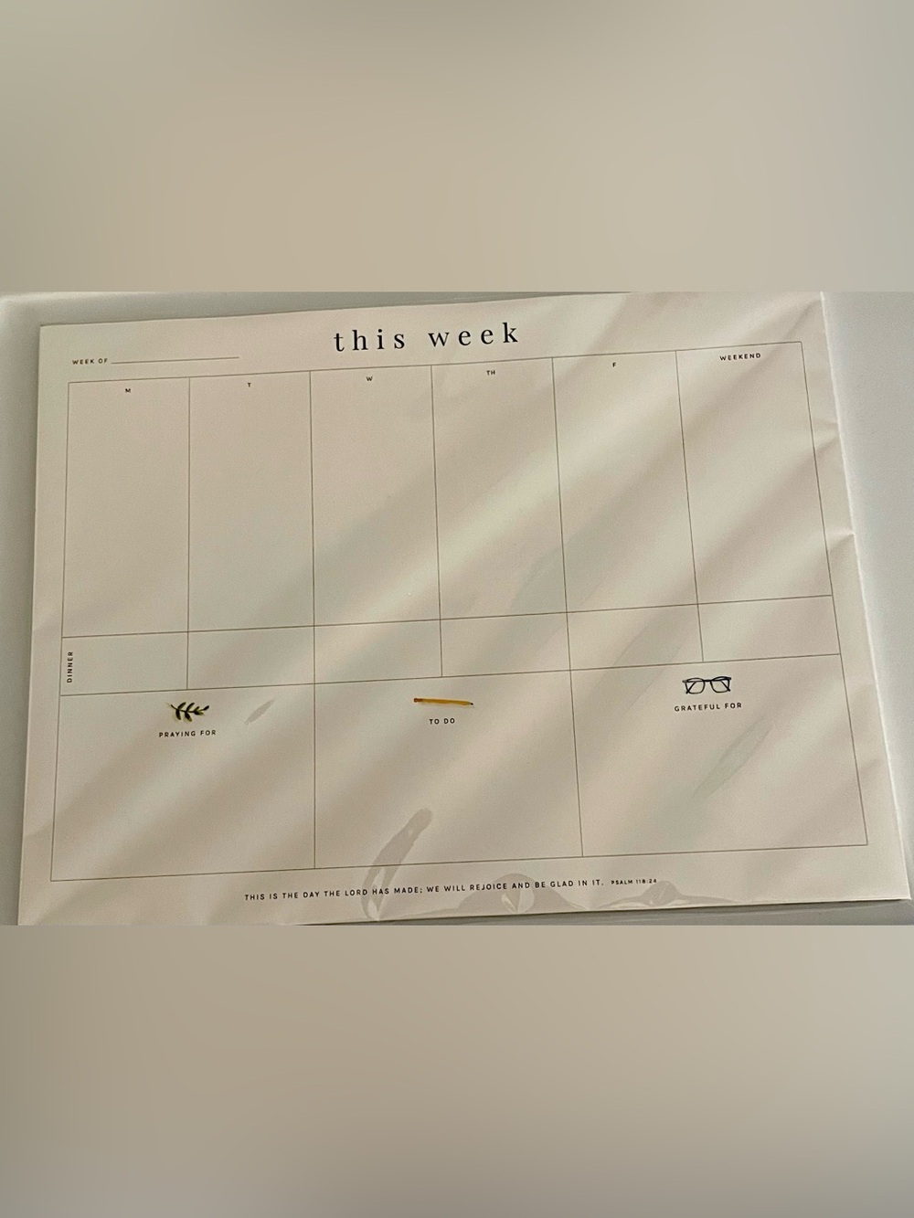 This Week Desk Pad Calendar by Emily Lex